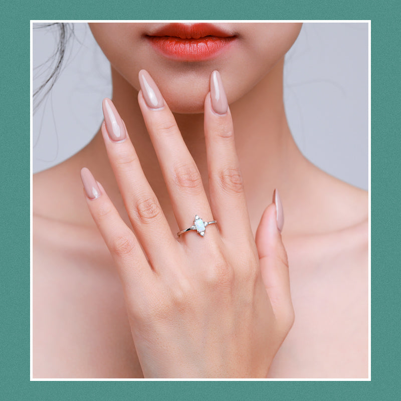 Crown Opal Classic Ring