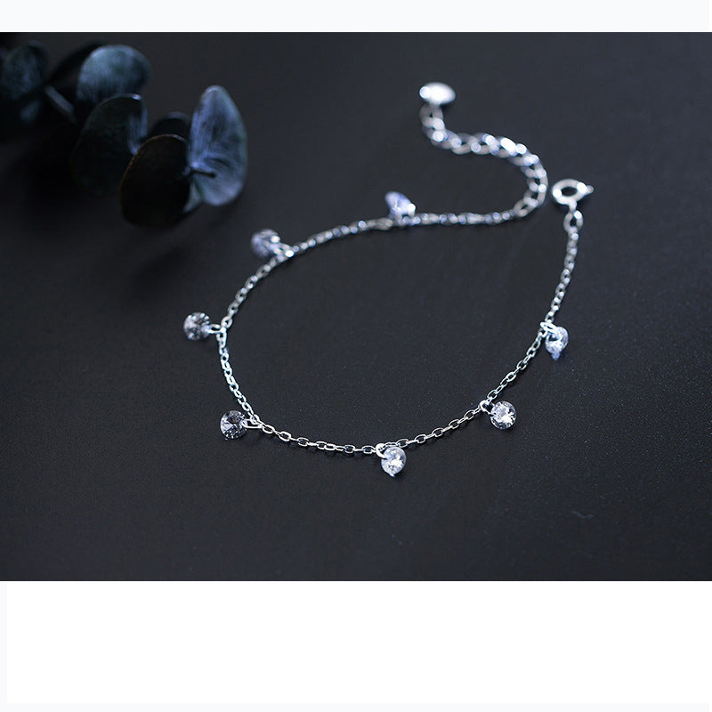 Clear CZ Shining Lobster Chain Bracelet
