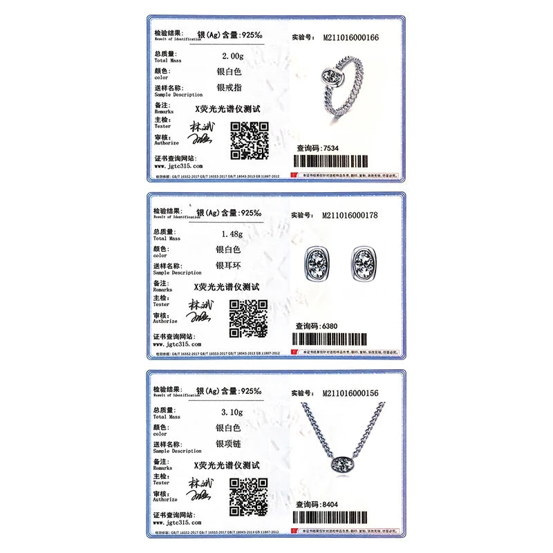 MODIAN Real 925 Sterling Silver Jewelry Sets Luxury Oval Clear CZ Necklace Earrings Bracelet For Women Wedding Engagement Gift