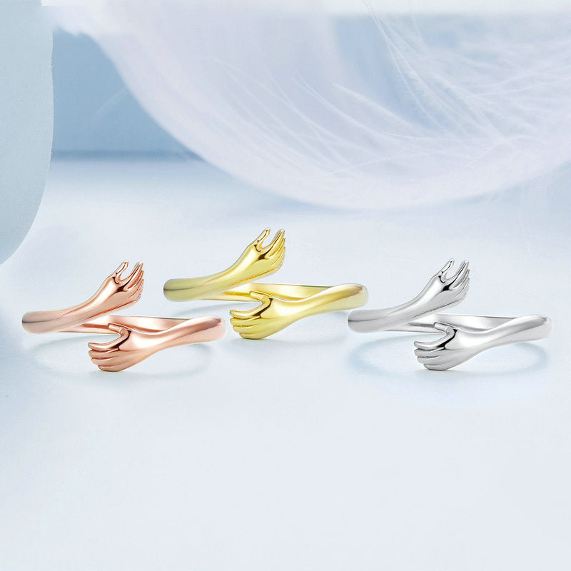 Big Loving Hugs Sterling Silver Ring