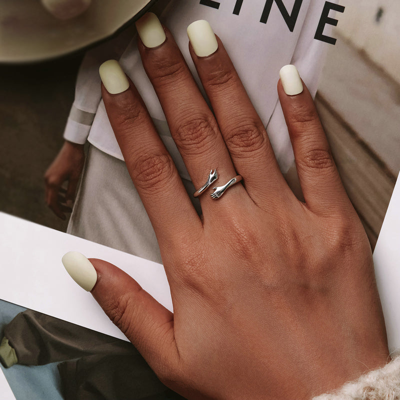 Big Loving Hugs Sterling Silver Ring
