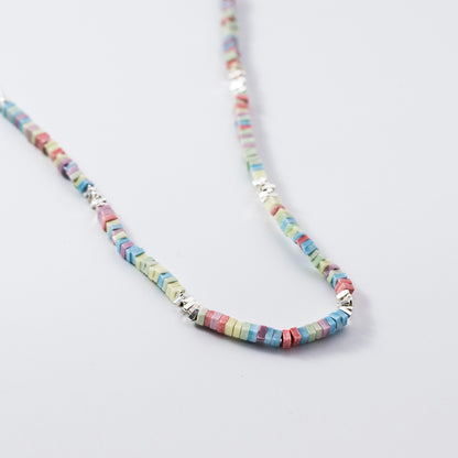 Geometric Rainbow Colorful Punk Necklace