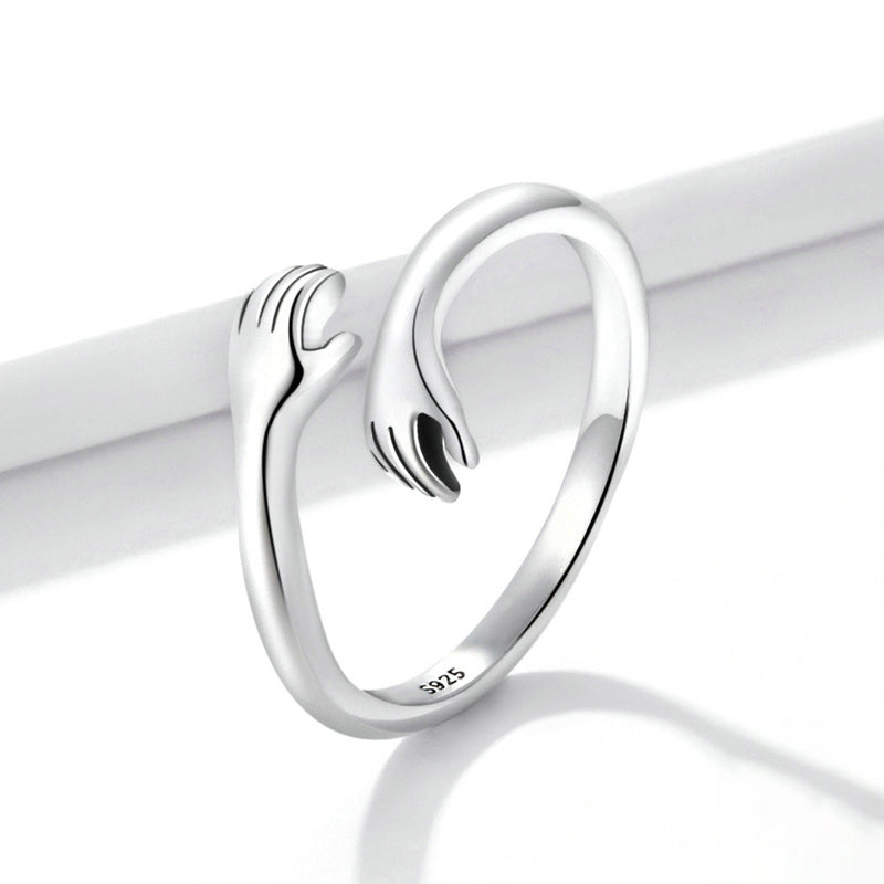 Big Loving Hugs Sterling Silver Ring