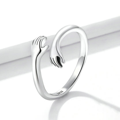 Big Loving Hugs Sterling Silver Ring