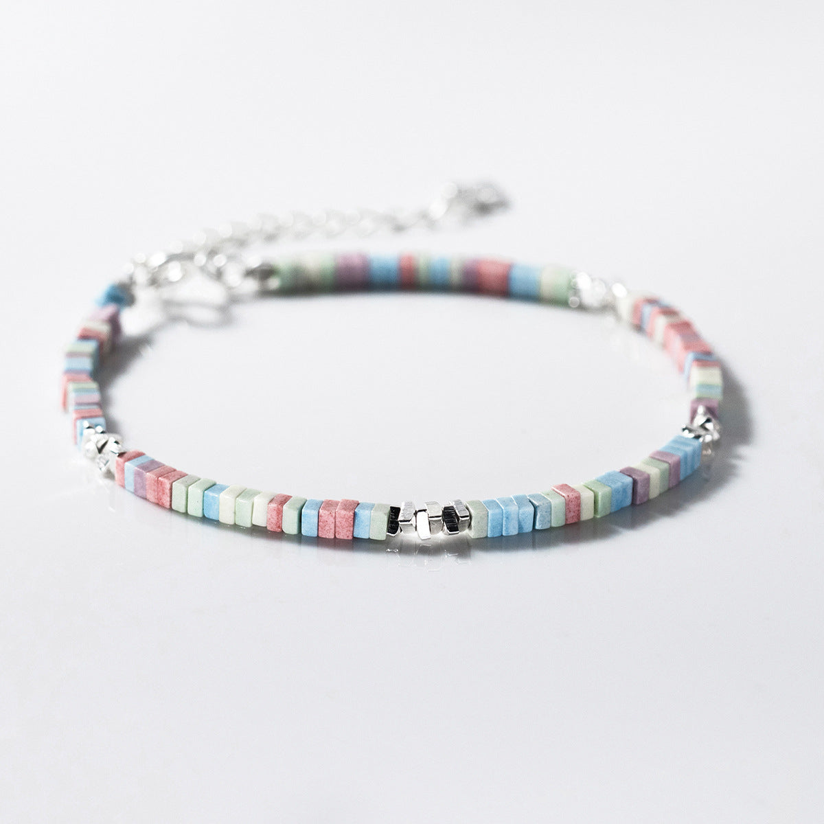 Colorful Square Chain Bracelet