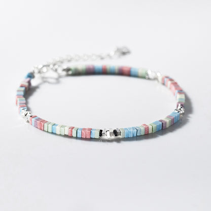 Colorful Square Chain Bracelet