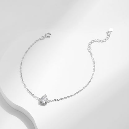 Water Drop Clear Zircon Bracelet