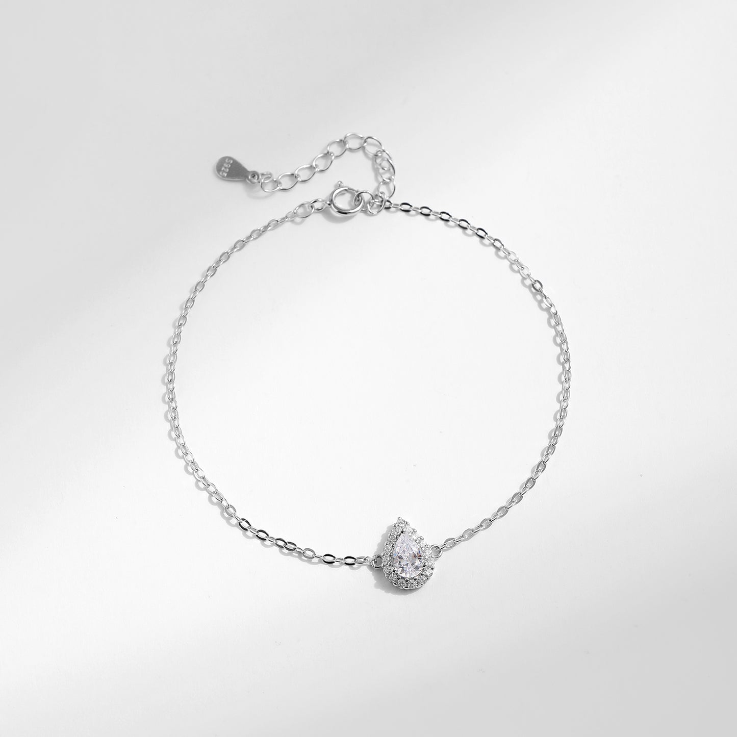 Water Drop Clear Zircon Bracelet