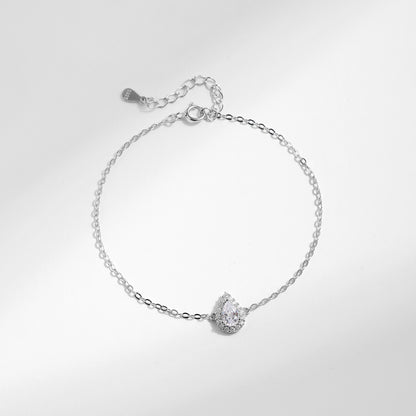 Water Drop Clear Zircon Bracelet