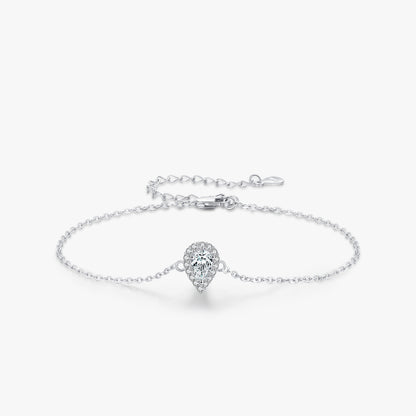 Water Drop Clear Zircon Bracelet