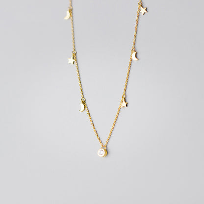 Starry Night Chain Pendant Necklace