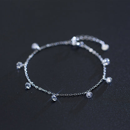 Clear CZ Shining Lobster Chain Bracelet