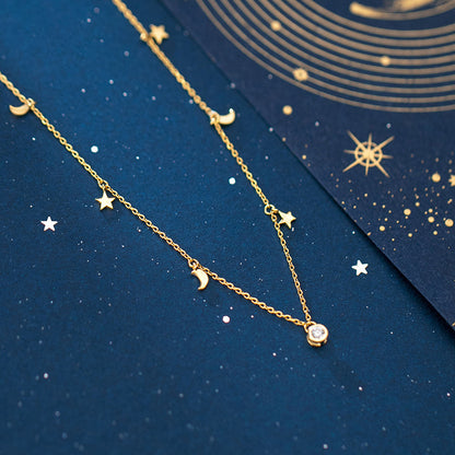 Starry Night Chain Pendant Necklace