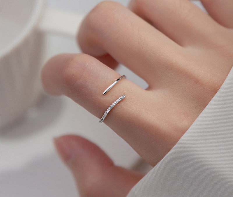 Stackable Zirconia Open Size Party Ring