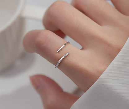 Stackable Zirconia Open Size Party Ring