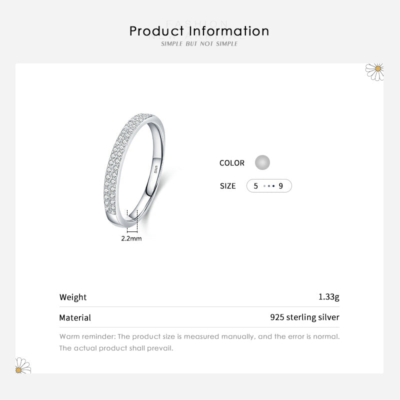 Classic Sparkling Zirconia Elegant Ring