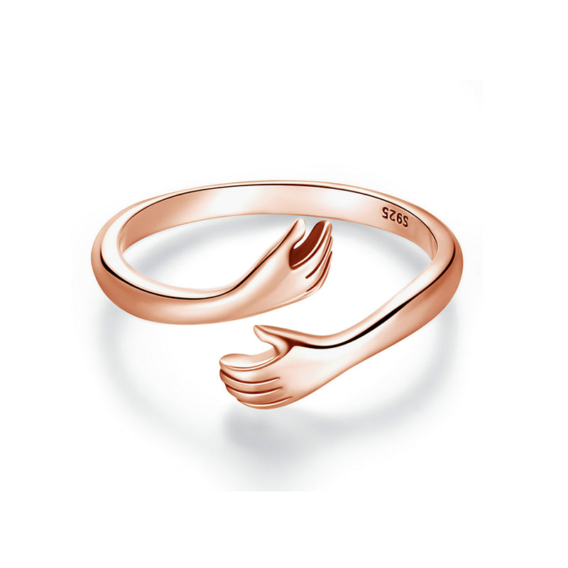 Big Loving Hugs Sterling Silver Ring