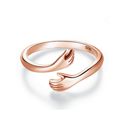 Big Loving Hugs Sterling Silver Ring