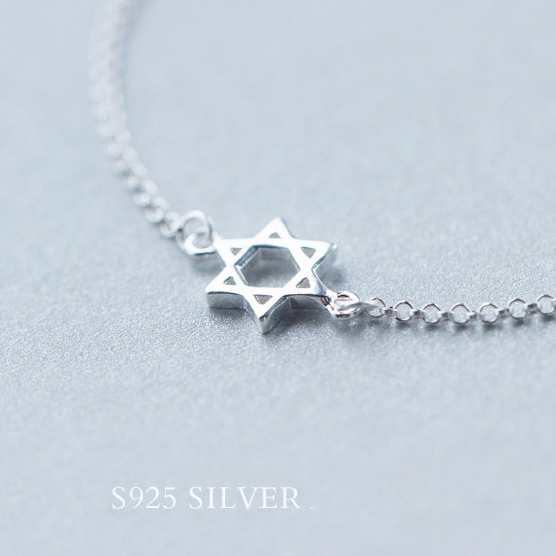 Hexagram and Star Chain Bracelet