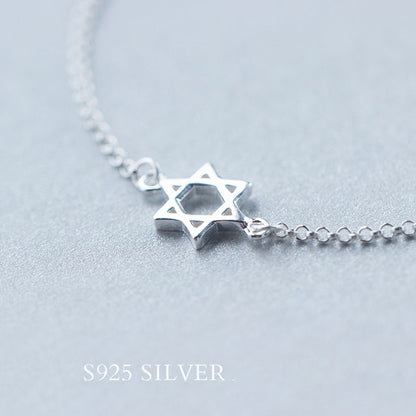 Hexagram and Star Chain Bracelet