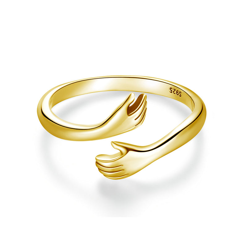 Big Loving Hugs Sterling Silver Ring