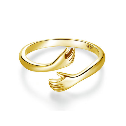 Big Loving Hugs Sterling Silver Ring