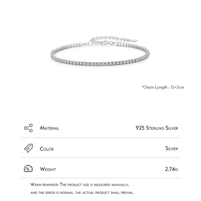 Sparkling Clear Zircon Bracelet