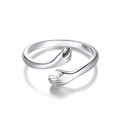 Big Loving Hugs Sterling Silver Ring